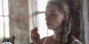 Kasia smoking sexy and elegant