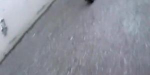 Amateur Asian girl lost her skirt and was left butt naked