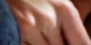 Fucking her self with rubber dick