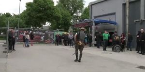 Amateur Ponygirls Pull Carts in Public Race