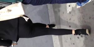 Nice Colombian with see thru black leggings 2
