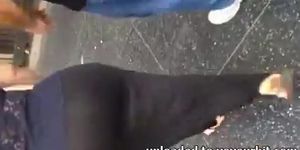 Super fat booty BBW in see thru
