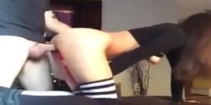 horny blonde playing with her tight pussy and ass