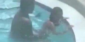 Pool Sex in public