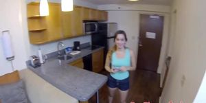 Pickedup amateur teen jizzed on ass in pov