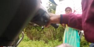 flashing cock to college girl
