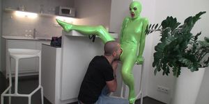 Kinky girl in a latex cat suit gets fucked (Kinky Babies)