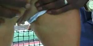 Sandy Style fucked by two black cocks (Jean Jennings, Virginee Spice)