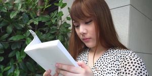 A Japanese girl cheating on her bf comes to a hotel to get wet pussy fucked and fingered.