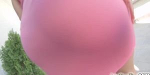 Ass Traffic curvy girl in closeup anal action