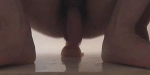 prostate orgasm fucking a plastic dick