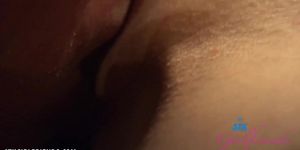 Paris White gives you a footjob and you fuck her tight pussy