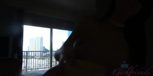 Punk chick getting some early morning fun