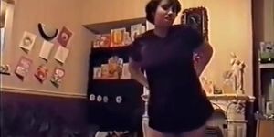Wife in short dress