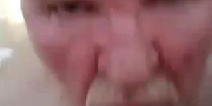 Daddy bear sucking cock