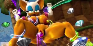 Sonic Team - Rouge the Bat animation With sound (Rachel Rouge)