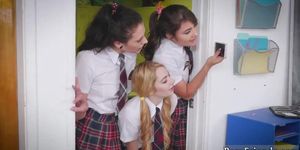 Lesbian Pussy Fisting Bondage And Sucking Girl Cocks After School Detention
