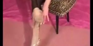 satin - mature in hot pantyhose