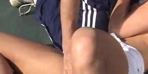 Fucking on the tennis court
