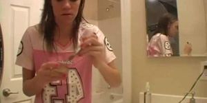 WHITEGFS - Amateur Babe Filmed Herself (Mia Manarote)