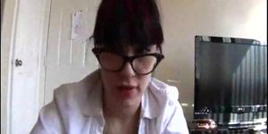 Huge tits tattooed GF handjob
