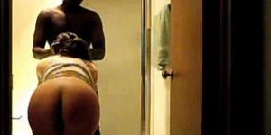 Interracial homemade amateur quickie