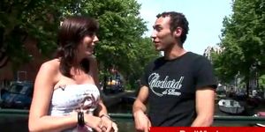RED LIGHT SEX TRIPS - Real amsterdam mature slut sucks tourist
