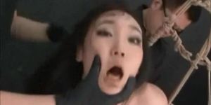Asian Strung Up And Vibrated
