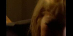 Sexy busty blonde milfs gets fucked on a table