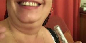 GRANDMA FRIENDS - Two dudes seduce mature fatty