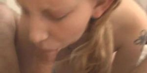 Teen Blonde Petite Babe Suck Cock POV