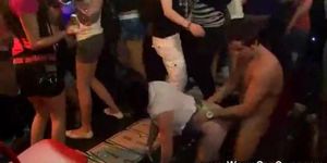 Amateur teens banged by the strippers