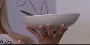 HIS MOMMY - Mom is toying her GF pussy