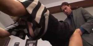 Hot secretary fucked by boss