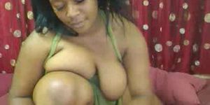 ITSLIVE BBW - Cam No Sound: Busty BBW Ebony Babe Plays With Her Dildo