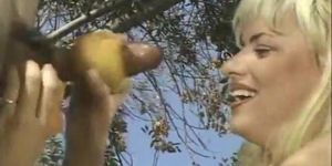 FAP ME - Naughty blonde strokes a white cock