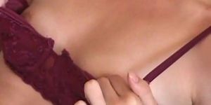 AMATEURCANADA - Canadian nerd blonde GF strips and fingers