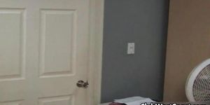 Sexy black girl in a scary movie loves