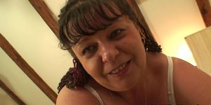 MYWIFESMOM - He caught doggy-fucking chubby mother inlaw