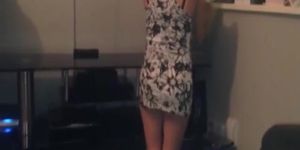 Slut Wife Upskirt Short Dress