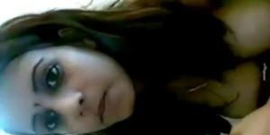 Busty Indian Babe Gives Blowjob