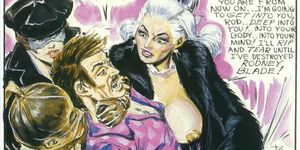 Vintage evil sexual femdom comic (Kim Triple X)