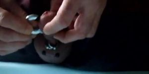 Big piercing cumshot