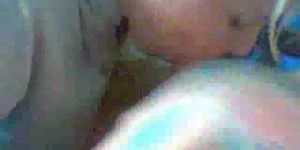 Teen wife sucking dick