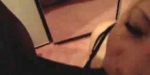 BBW blonde sucks bbc