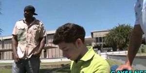 Horny gym boy gets fucked
