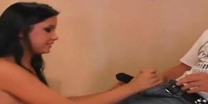 Teen slut paid to fuck porn guy right at her workplace