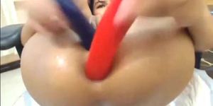 Cam: Naughty Asian Hardcore Double Dildo HD