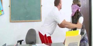 INNOCENT HIGH - Gangster teen Presley Hart gets a hardcore punishment from her prof (Kaylynn Kennedy)