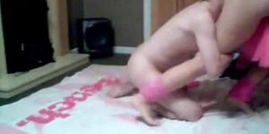 Homemade fuck on the floor in all positions
